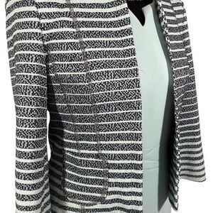 Gerry Weber Black and Mint Striped Blazer